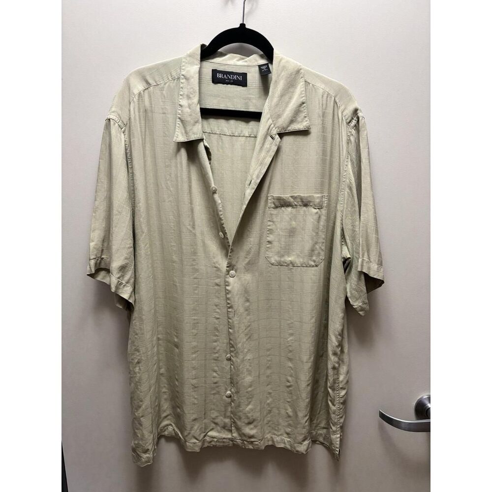 Brandini Men's Silk Tan Shirt